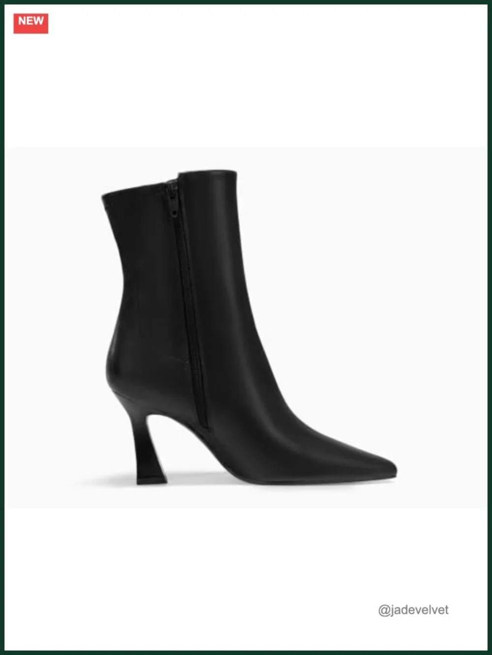 Faux Leather Pointed Toe Kitten Heel Ankle Booties Side Zip Dress Shoes